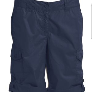 Blue cargo shorts